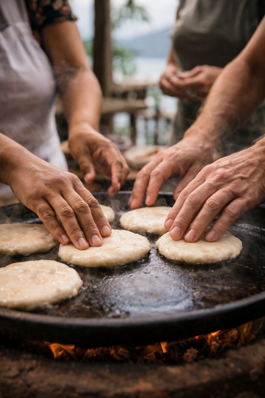 Local ingredients for pupusas